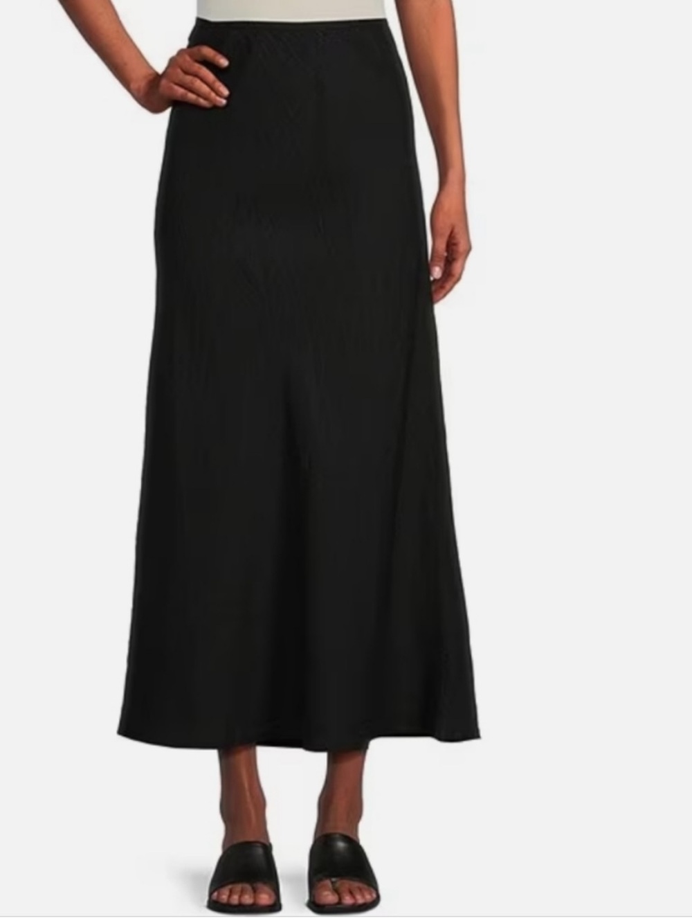 Bryn Walker Linen Maxi Skirt Black - Small